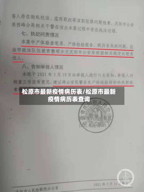 松原市最新疫情病历表/松原市最新疫情病历表查询-第1张图片