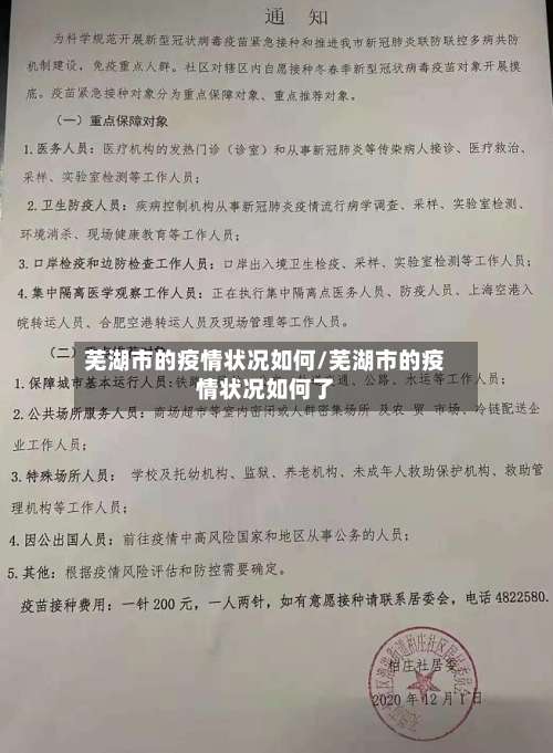 芜湖市的疫情状况如何/芜湖市的疫情状况如何了-第1张图片