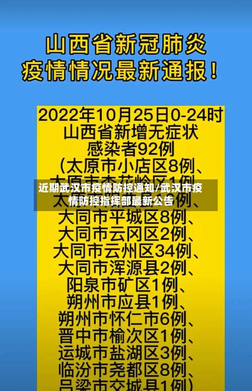 近期武汉市疫情防控通知/武汉市疫情防控指挥部最新公告-第1张图片